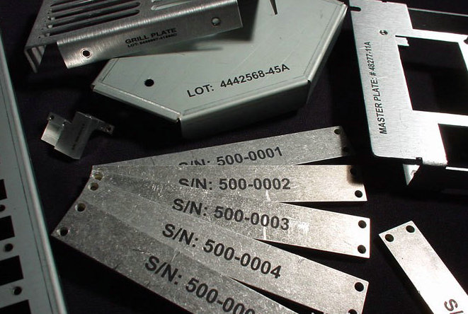 Marking black and marking deepth with normal USCAM fiber laser
